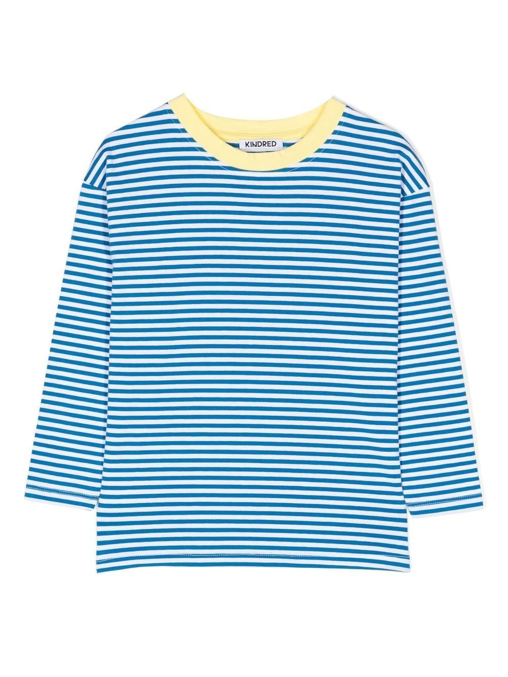 KINDRED contrast-trim striped T-shirt - Blue von KINDRED