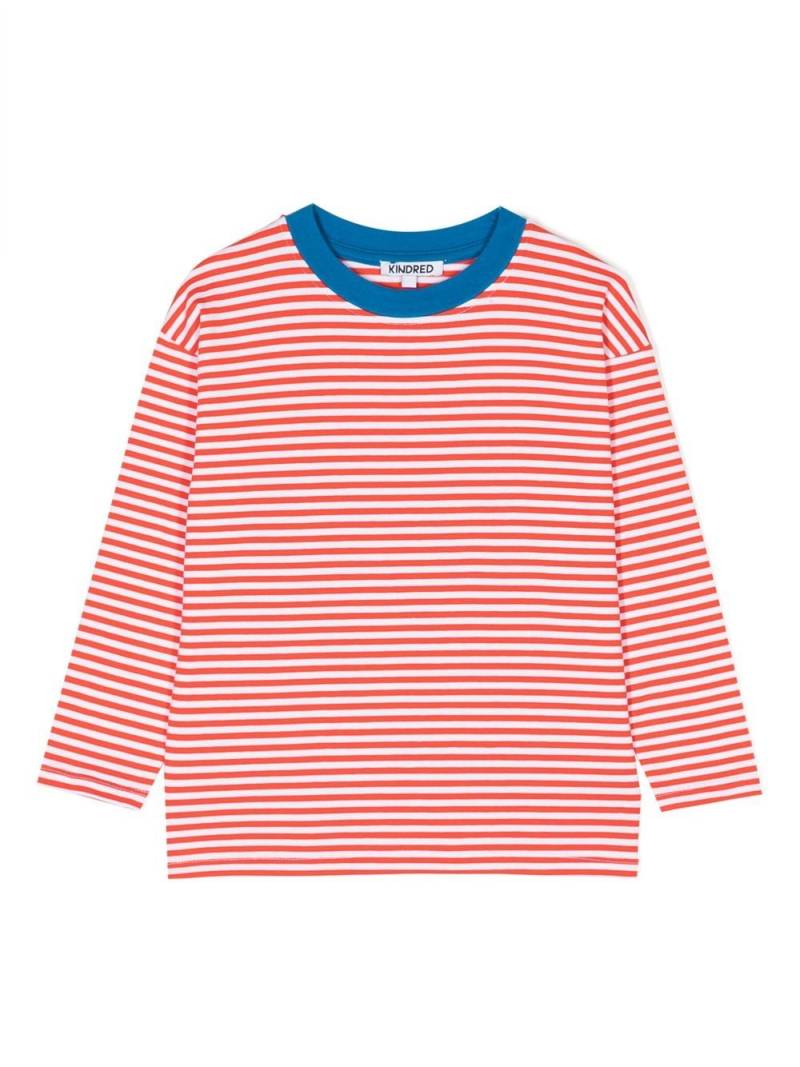 KINDRED contrast-trim striped T-shirt von KINDRED