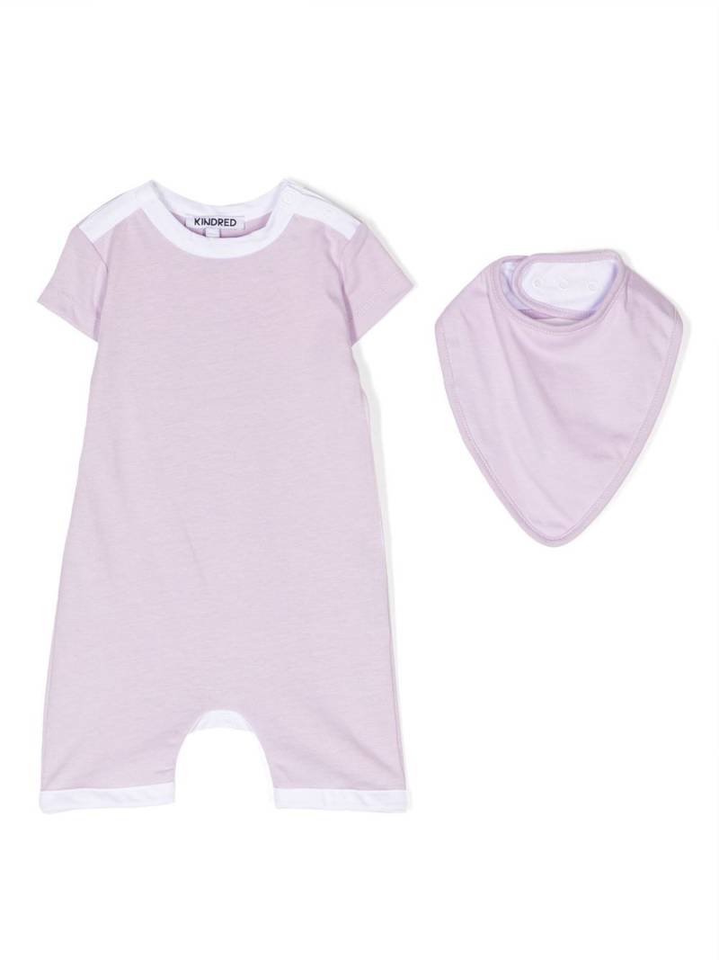 KINDRED organic-cotton romper set - Purple von KINDRED