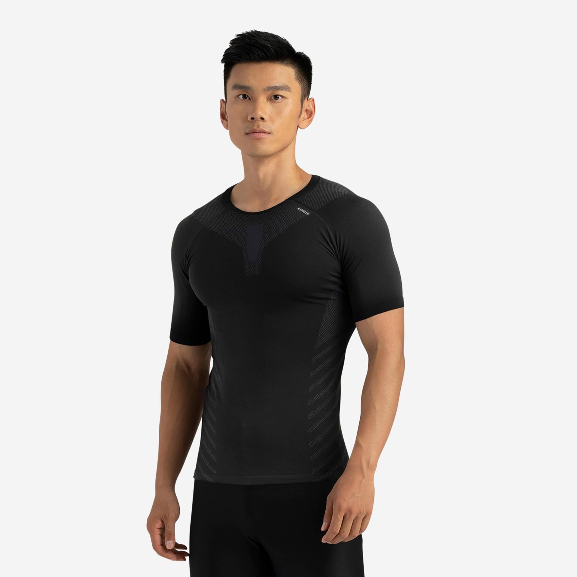 Kurzarmshirt - Endurance Herren Gewittergrau XL von KIPRUN