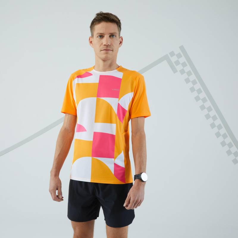 Kurzarmshirt - Light 3 Herren Apricot XL von KIPRUN