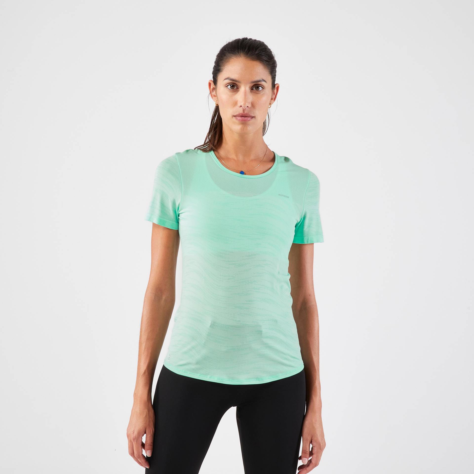 Kurzarmshirt - Run500 Damen Ocker M von KIPRUN