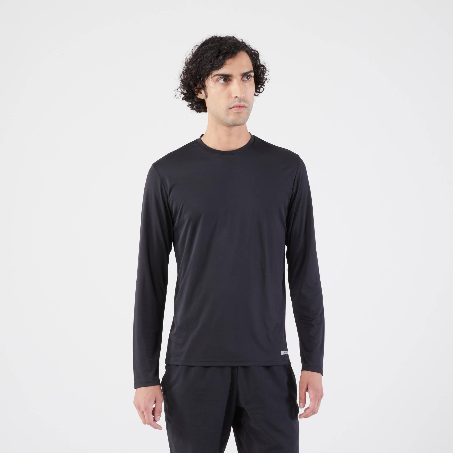 Langarmshirt - Dry 500 Herren Schwarz Leicht XL von KIPRUN