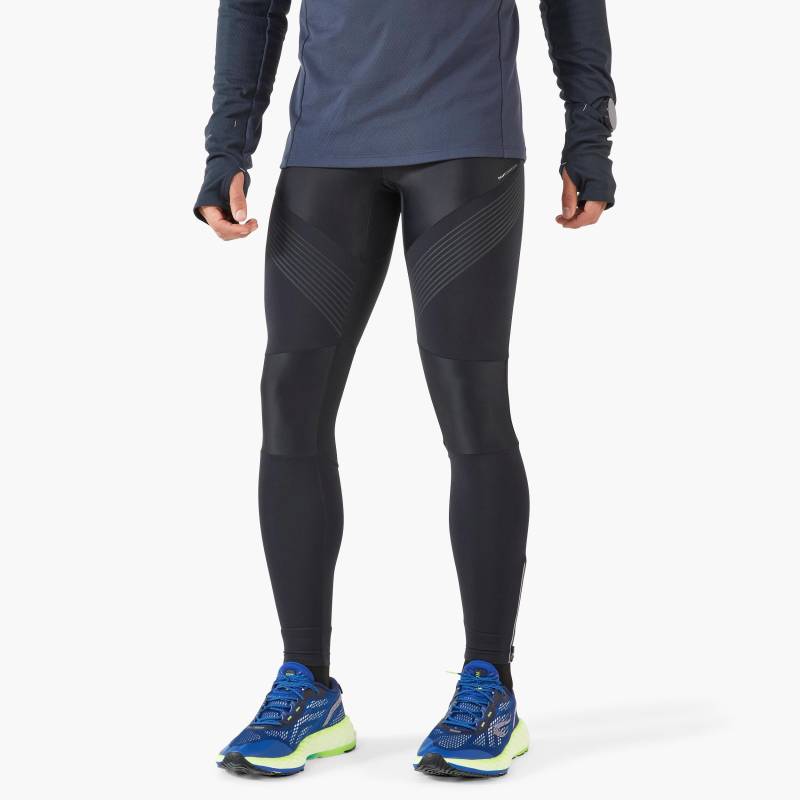 Lange Lauftights - Run 900 Compress Herren Schwarz Leicht L von KIPRUN