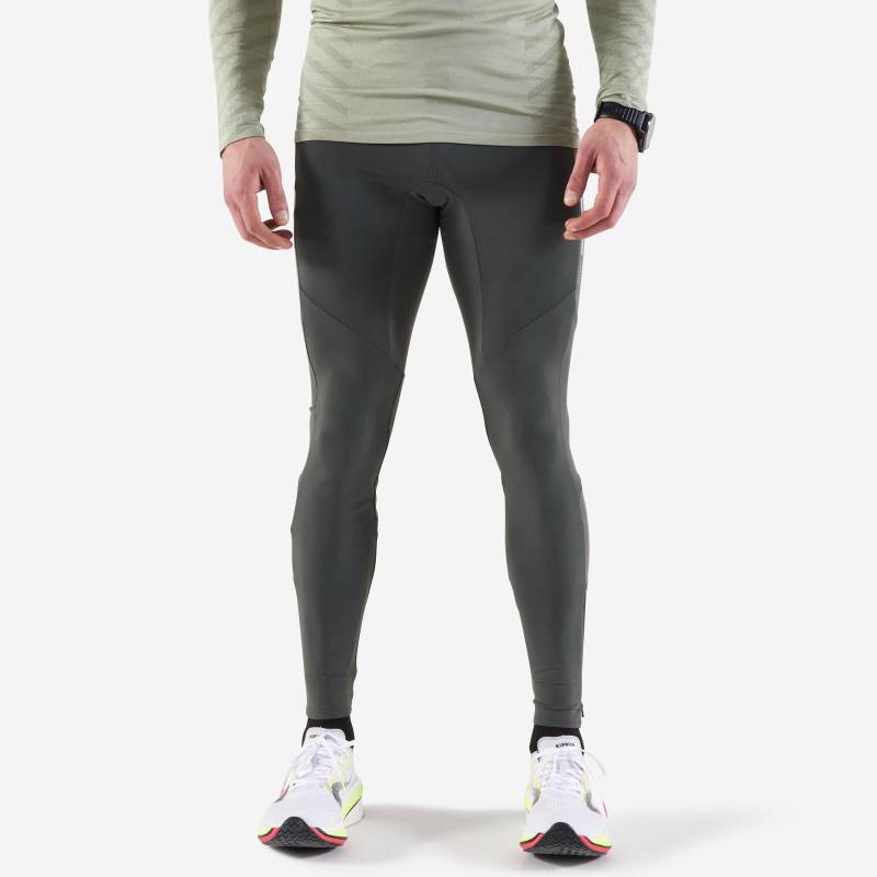 Lange Lauftights - Run Warm Herren Braun Medium XL von KIPRUN