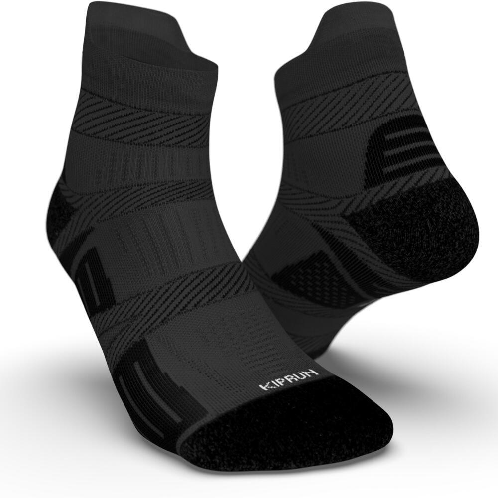 Socken - Run900 Herren Schwarz Bedruckt 41-42 von KIPRUN