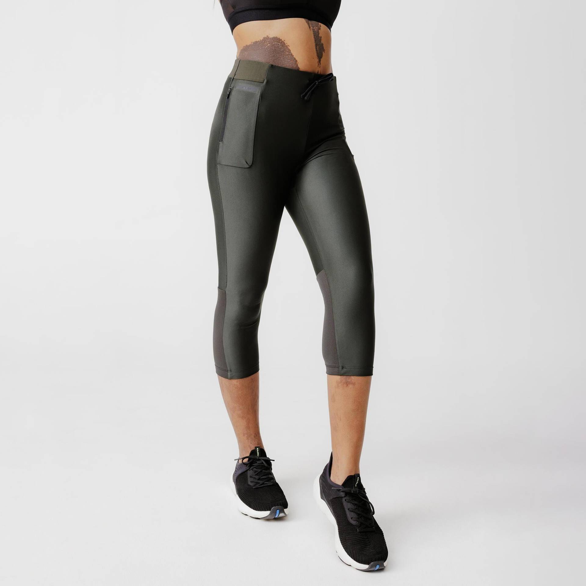 Leggings - Dry 500 Damen Ocker L von KIPRUN