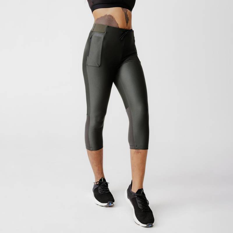 Leggings - Dry 500 Damen Ocker XS von KIPRUN