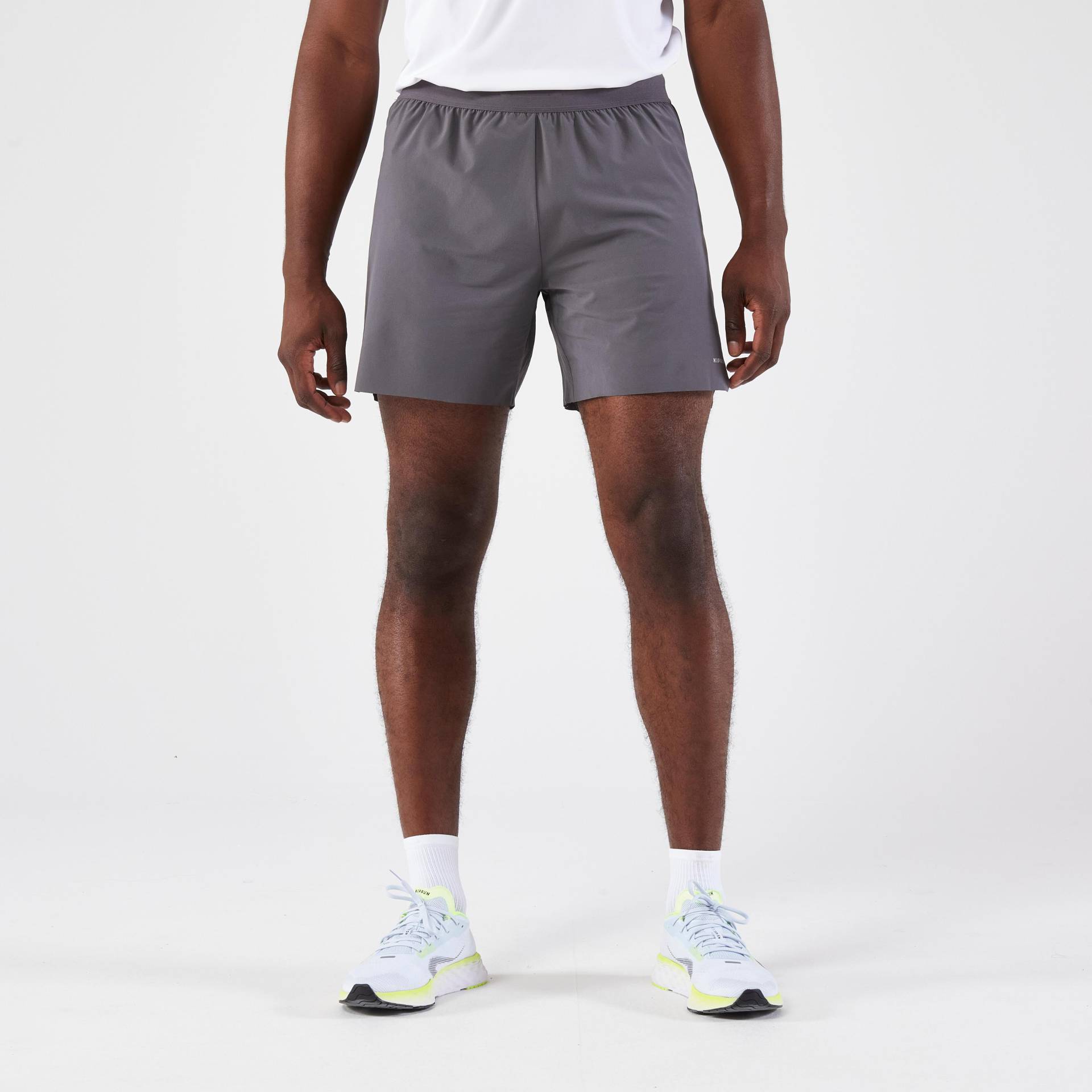 KIPRUN - Shorts RUN 500, für Herren, Gewittergrau, Größe 52/2XL von KIPRUN