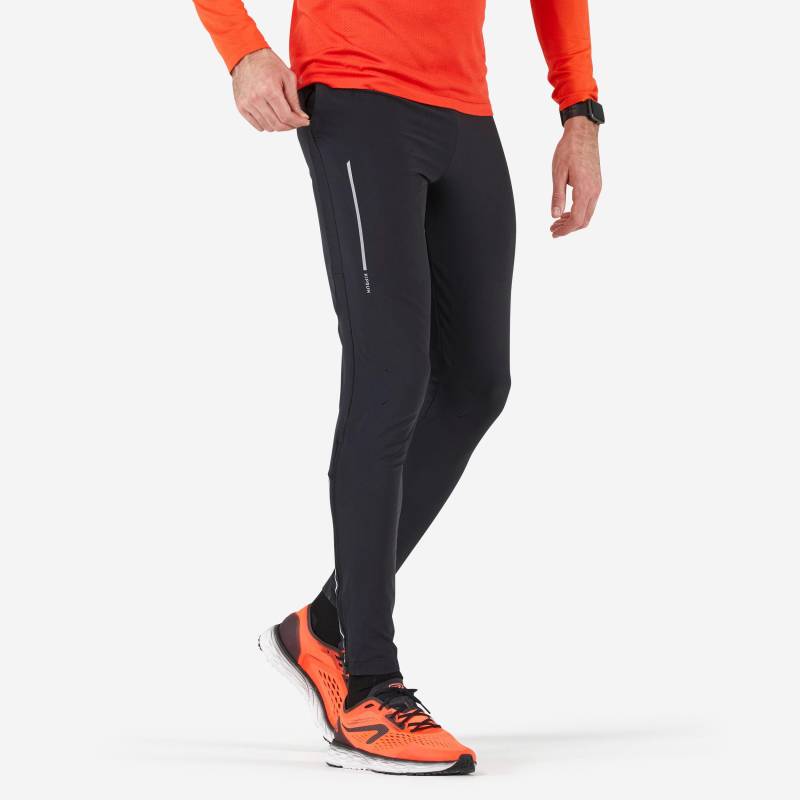 Sporthose - Run 500 Fit Herren Schwarz Leicht L von KIPRUN