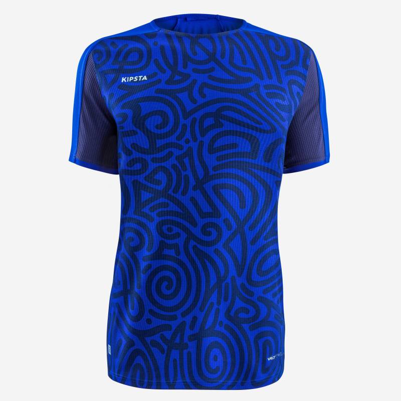 Kurzarmtrikot - Viralto Herren Blau Bedruckt 52/2XL von KIPSTA