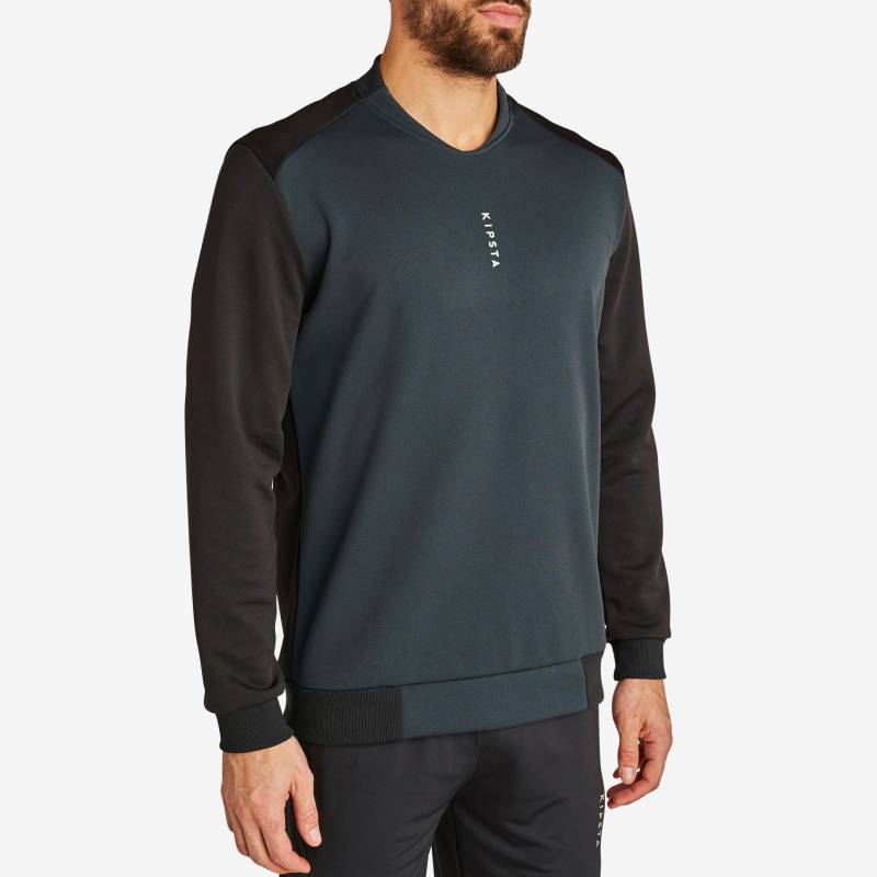 Sweatshirt - T100 Damen Gewittergrau XS von KIPSTA