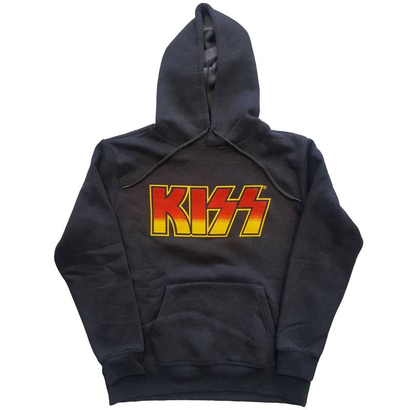 KISS - Classic Kapuzenpullover, für Damen, Grau, Größe L von KISS