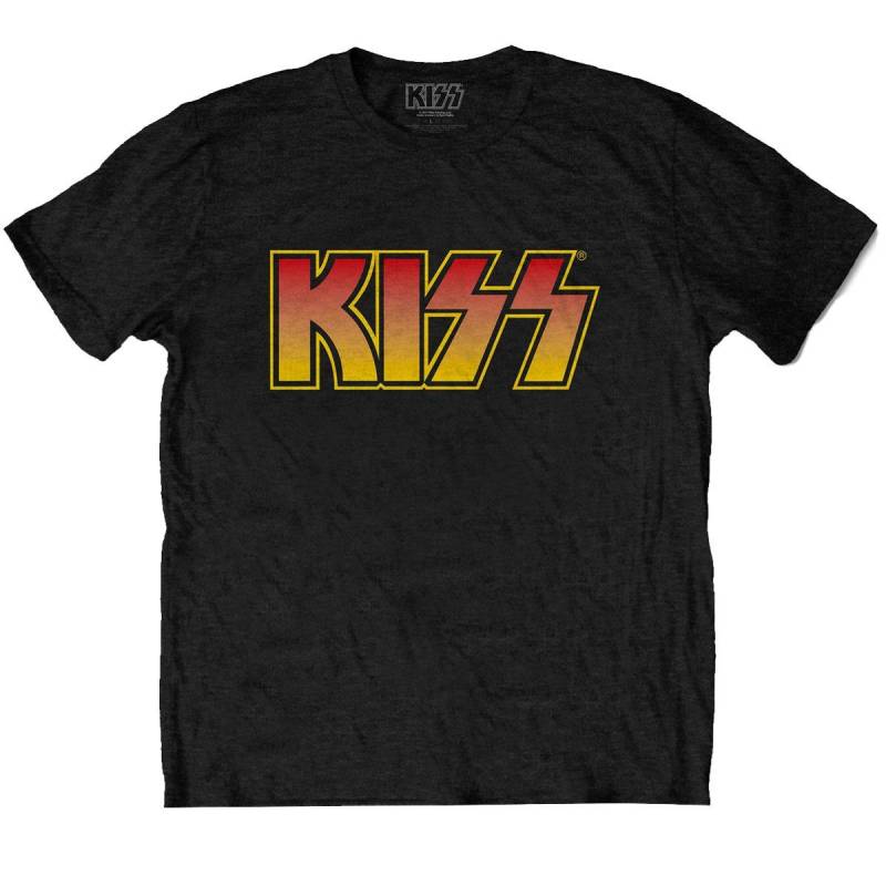 Classic Logo Tshirt Damen Schwarz L von KISS