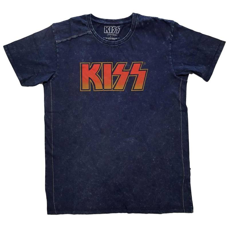 KISS - Classic TShirt Logo, für Damen, Marine, Größe L von KISS