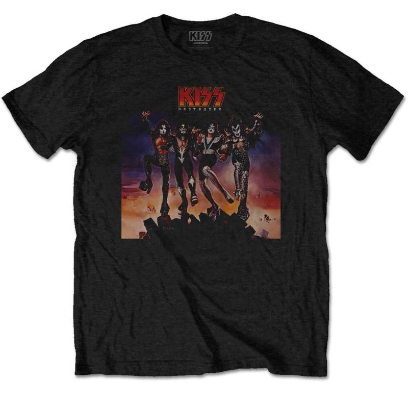 Destroyer Tshirt Damen Schwarz S von KISS