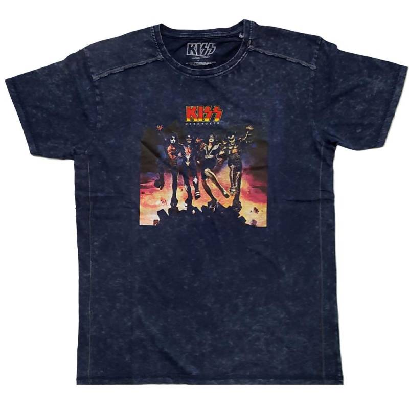 KISS - Destroyer TShirt, für Herren, Marine, Größe XXL von KISS