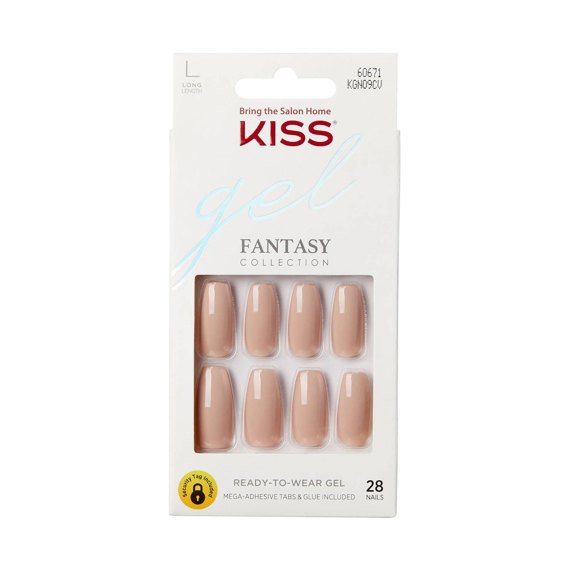 Gel Fantasy Nails - Damen Rosa 28STK von KISS