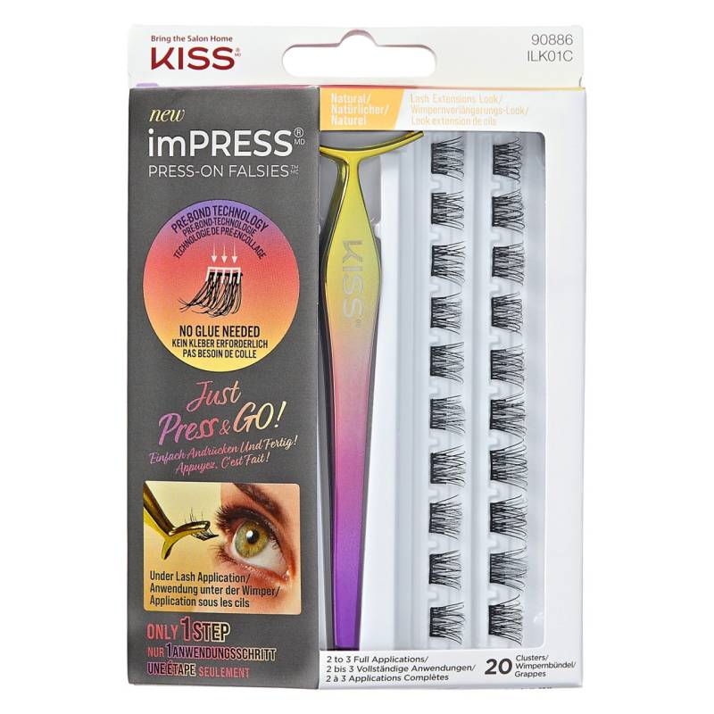 KISS Lashes - imPress Falsies Press-On Lash Kit Natural von KISS