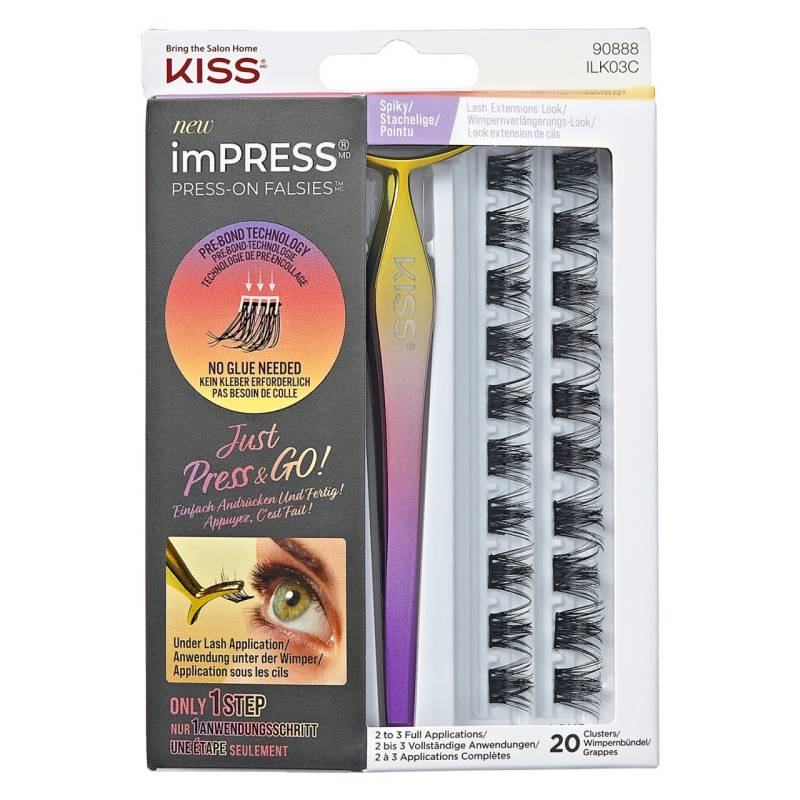 KISS Lashes - imPress Falsies Press-On Lash Kit Spiky von KISS