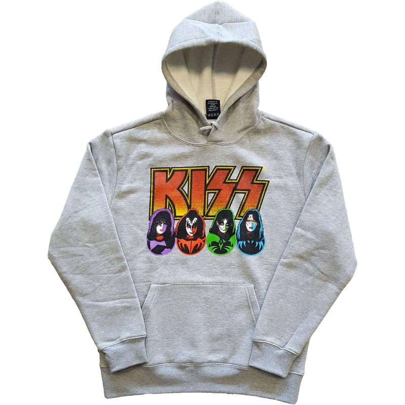 Kapuzenpullover Herren Grau L von KISS