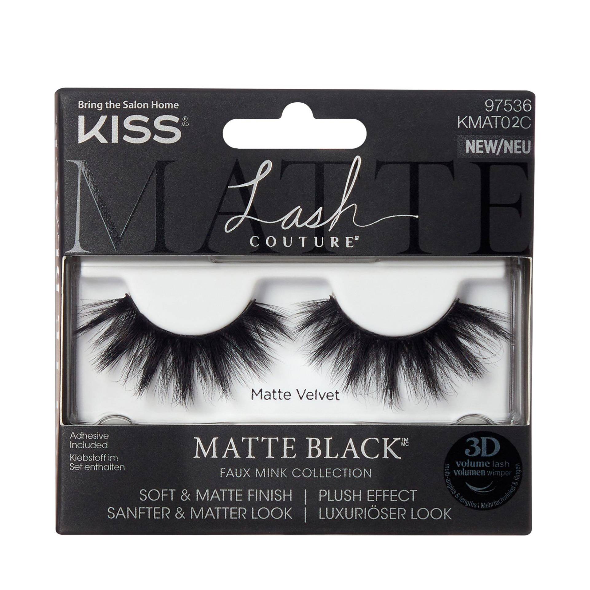 Ks Lash Faux Mink 3d Matte Damen Black 1 Coppia von KISS