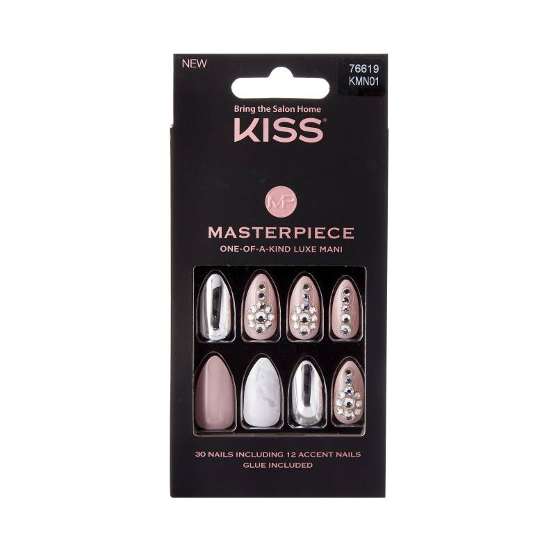 Ks Masterpiece Nails Damen Schwarz matt ONE SIZE von KISS