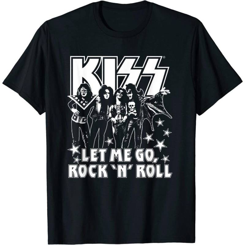 KISS - Let Me Go TShirt, für Damen, Schwarz, Größe S von KISS