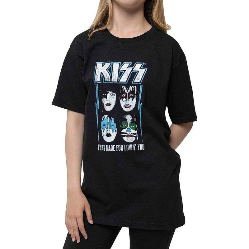 Made For Lovin' You Tshirt Jungen Schwarz 116 von KISS