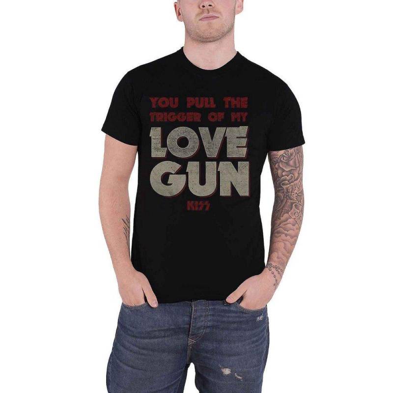 Pull The Trigger Tshirt Damen Schwarz XXL von KISS