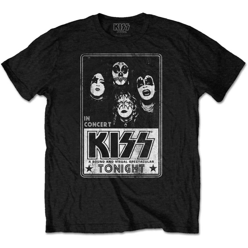 KISS - Tonight TShirt, für Damen, Schwarz, Größe L von KISS