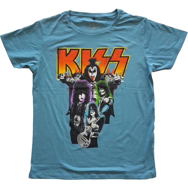 KISS - TShirt, für Damen, Blau, Größe M von KISS