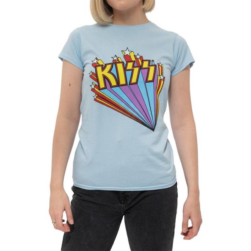 Tshirt Damen Hellblau XXL von KISS