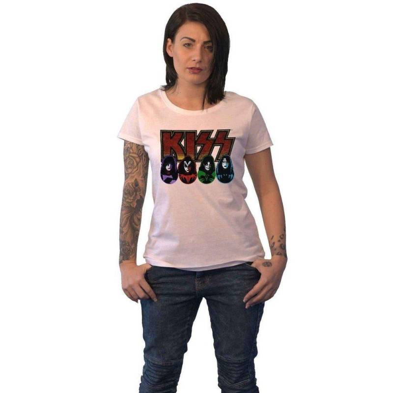 KISS - TShirt, für Damen, Weiss, Größe L von KISS