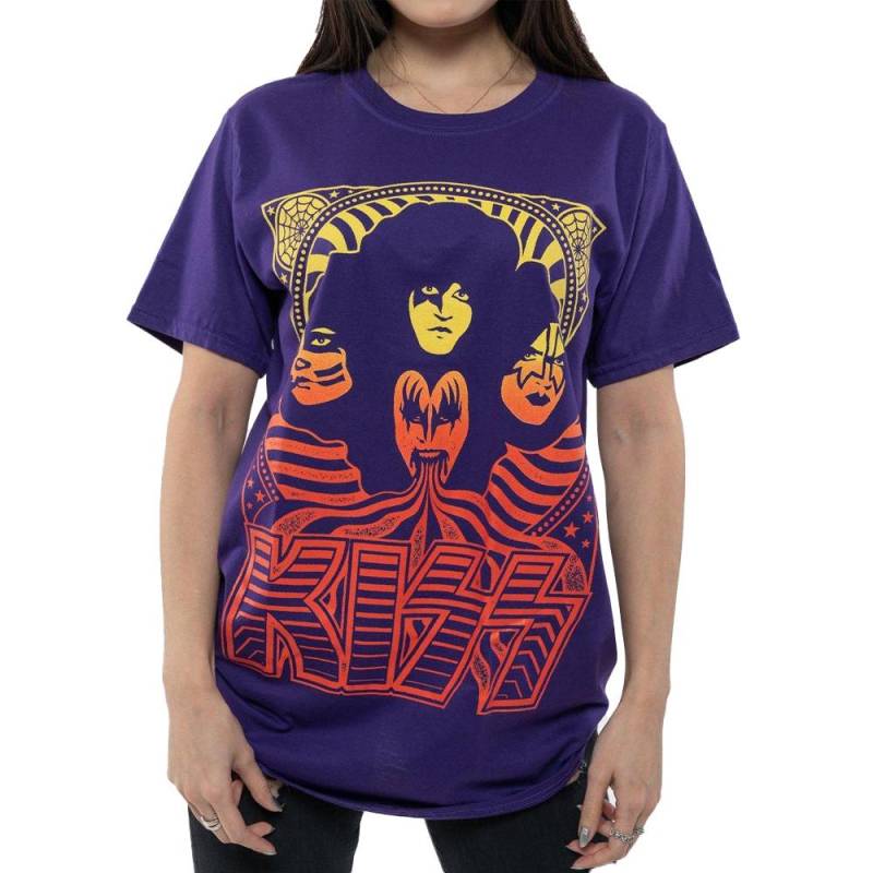 KISS - TShirt, für Herren, Lila, Größe L von KISS