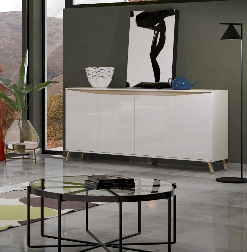 INOSIGN Sideboard »ALADINO«, Breite 184 cm, komplett Hochglanz, ohne Beleuchtung von INOSIGN