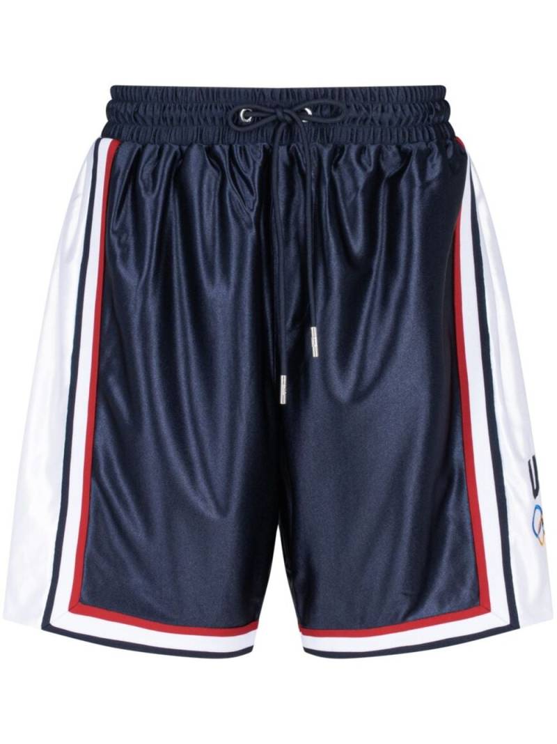 KITH Team USA Faille jersey "Ryan" shorts - Blue von KITH