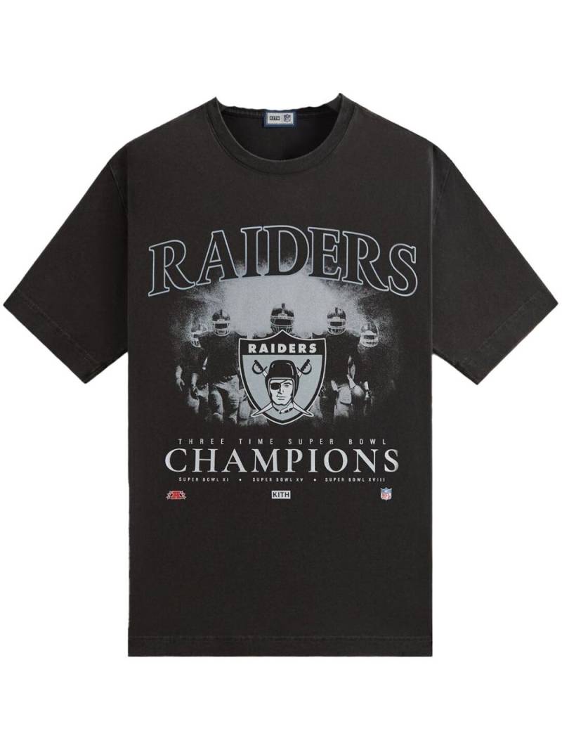 KITH x NFL '47 Raiders "Vintage" T-shirt - Black von KITH