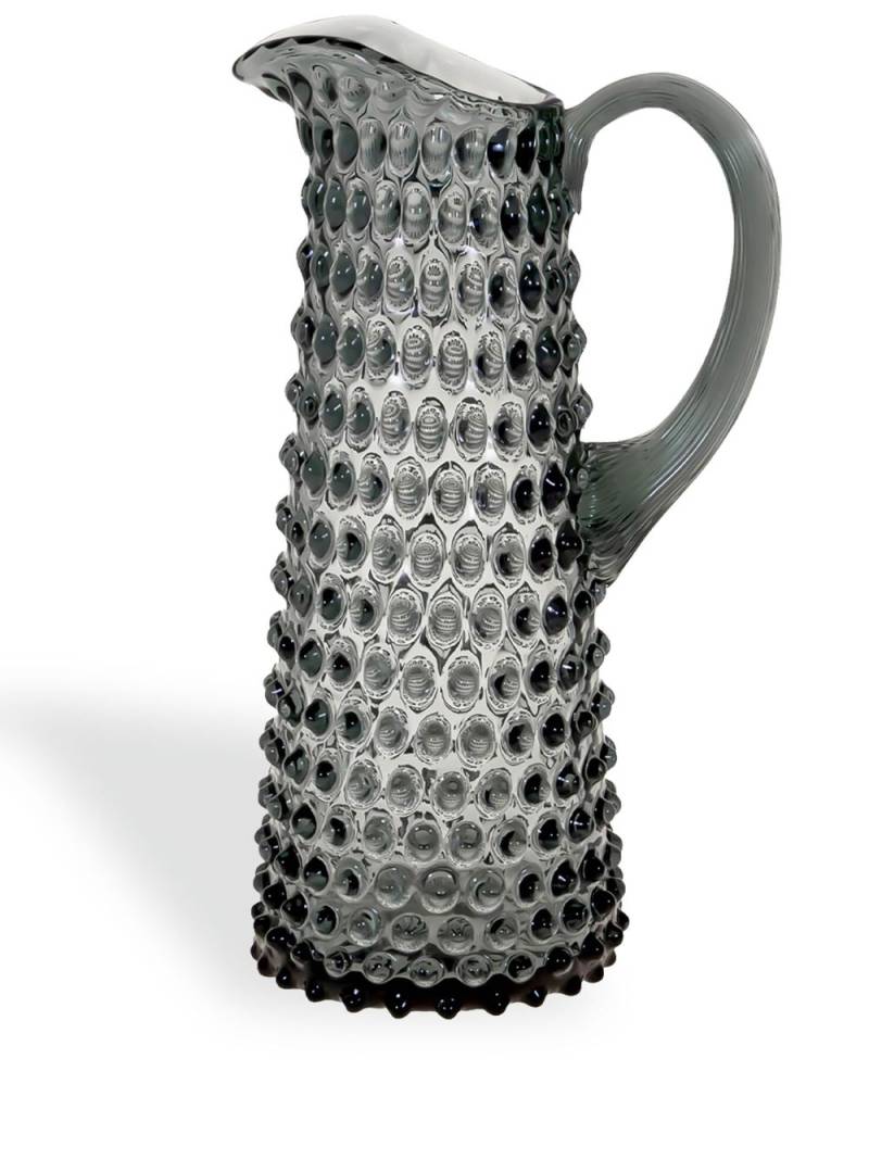 KLIMCHI Hobnail crystal tall jug - Black von KLIMCHI