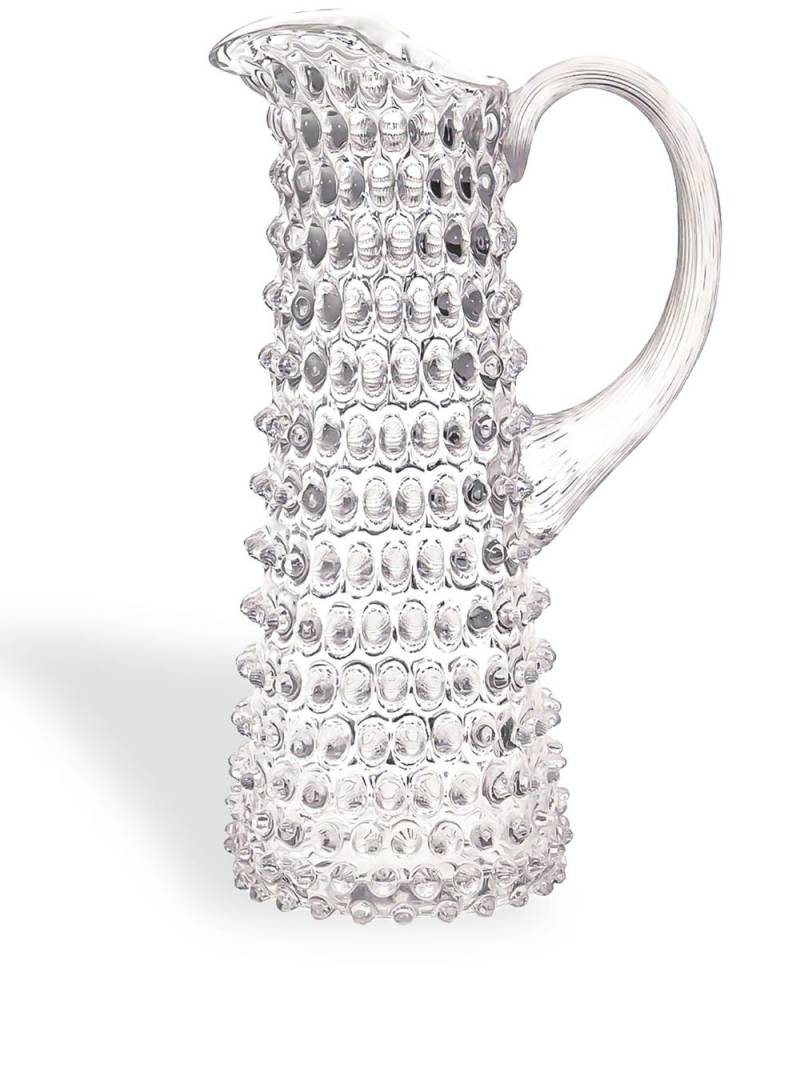 KLIMCHI Hobnail crystal tall jug - White von KLIMCHI