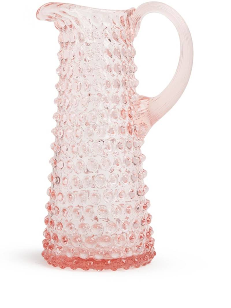 KLIMCHI Hobnail glass tall jug - Pink von KLIMCHI