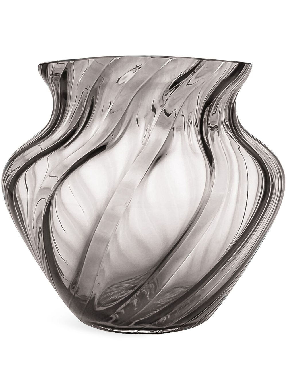 KLIMCHI Marika glass vase (22cm x 23cm) - Black von KLIMCHI