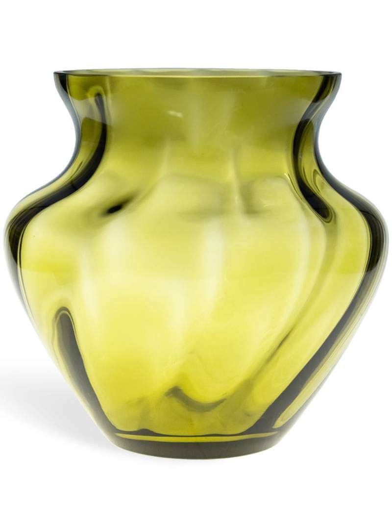 KLIMCHI Marika glass vase (22cm x 23cm) - Green von KLIMCHI