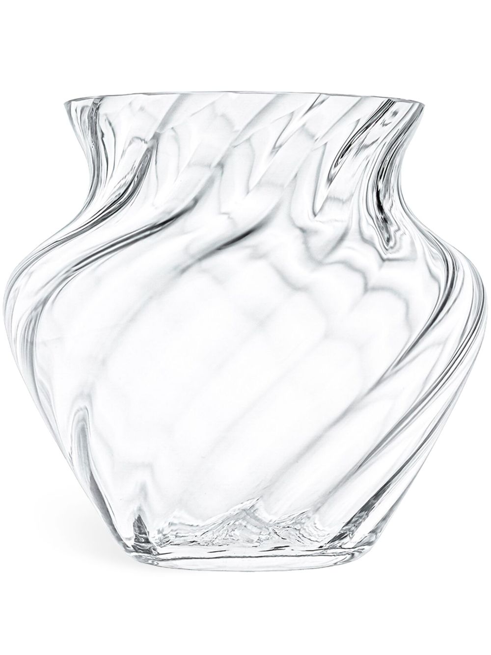 KLIMCHI Marika glass vase (22cm x 23cm) - White von KLIMCHI