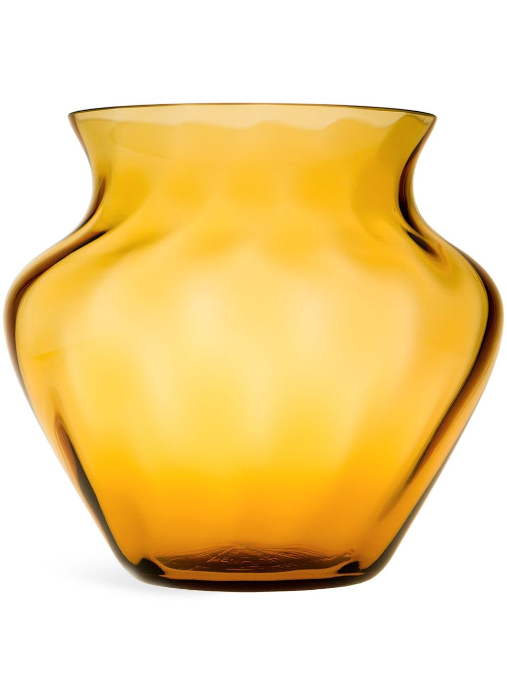 KLIMCHI Marika glass vase (22cm x 23cm) - Yellow von KLIMCHI