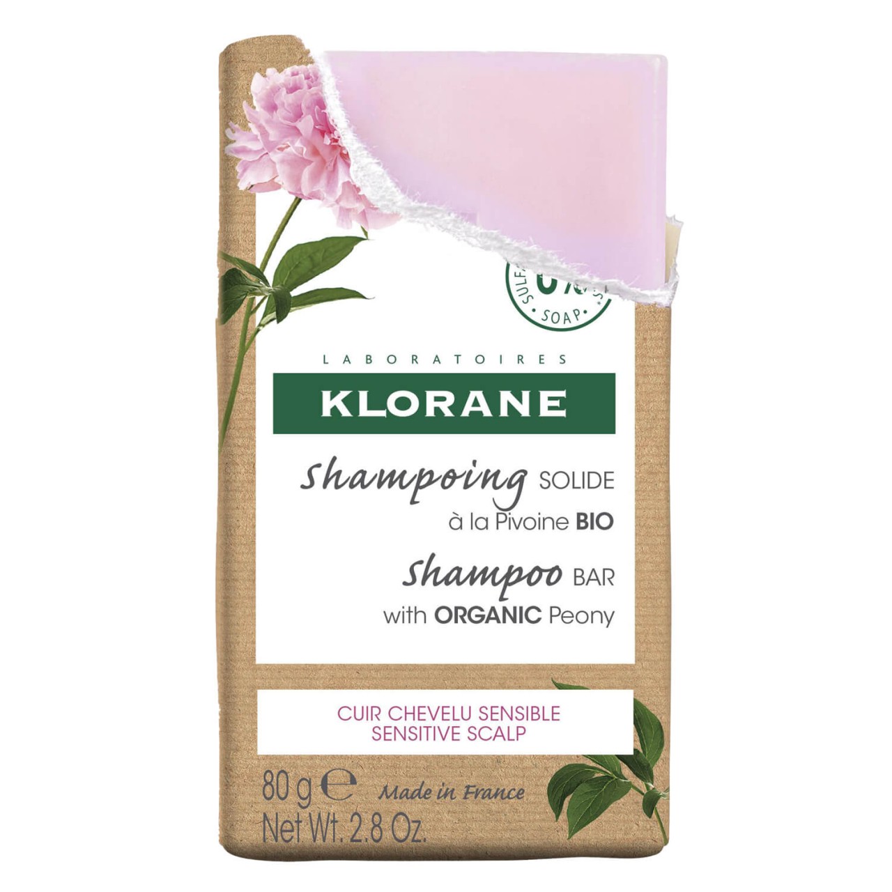 Pfingstrosen - Shampoo Bar Bio von KLORANE