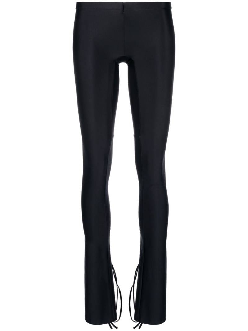 KNWLS skinny drawstring trousers - Black von KNWLS