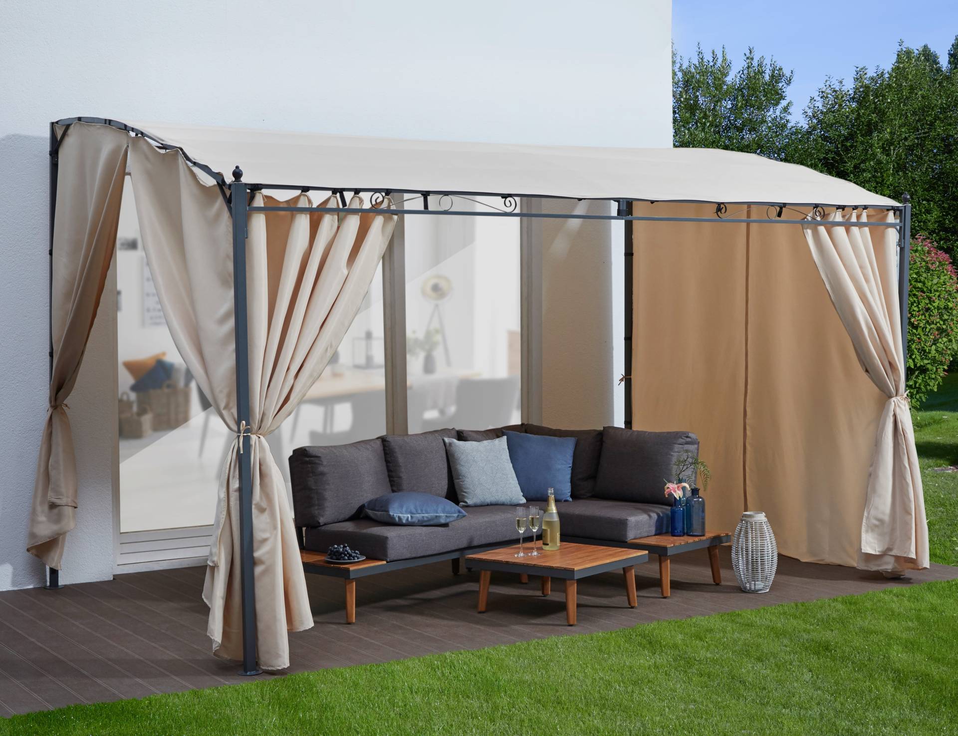 KONIFERA Anbaupavillon »Burano«, (Set), BxT : 300x250 cm oder 400x250 cm von KONIFERA