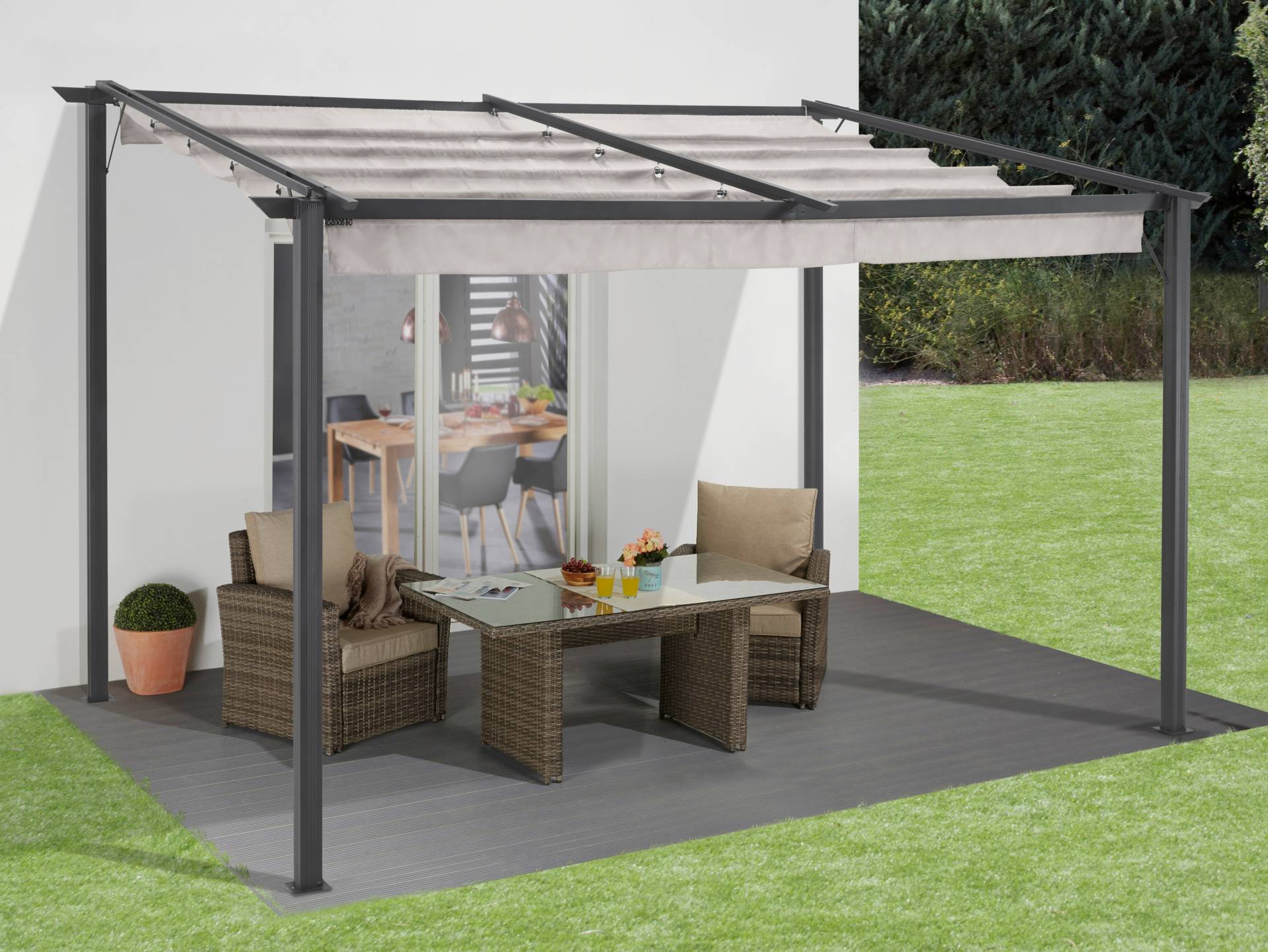 KONIFERA Anbaupavillon »Vivara«, BxT: 400x300 cm KONIFERA Anbaupavillon »Vivara«, BxT: 400x300 cm von KONIFERA