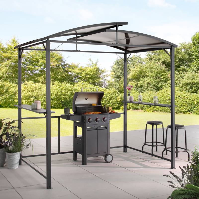 KONIFERA Grillpavillon »Roma«, BxT: 250x140 cm, Stahlgestell, Polycarbonat-Dachplatten von KONIFERA